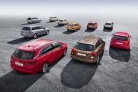 10 generations of Opel compact station wagons